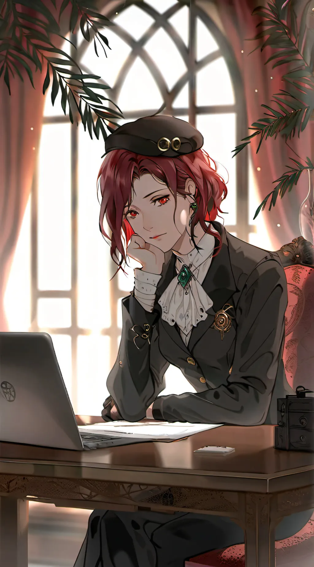 ai character: Victoria Halloway background