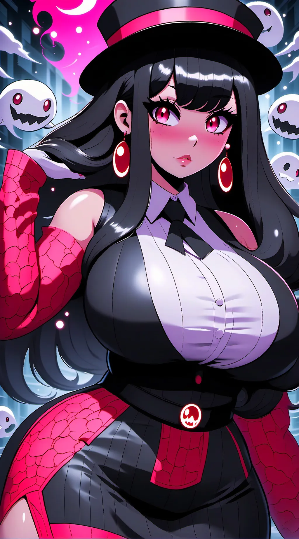 ai character: ghostly background