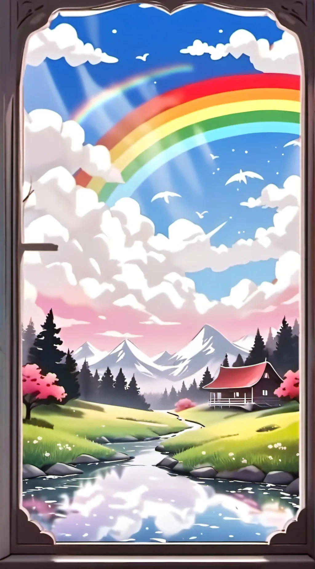 ai character: The magic world background