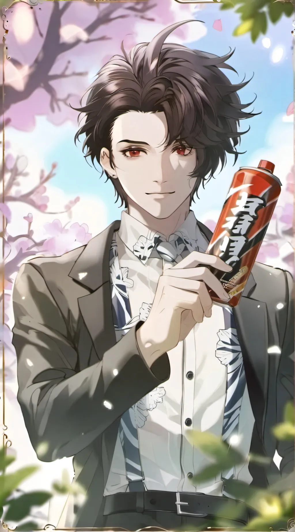 ai character: Scarlet background