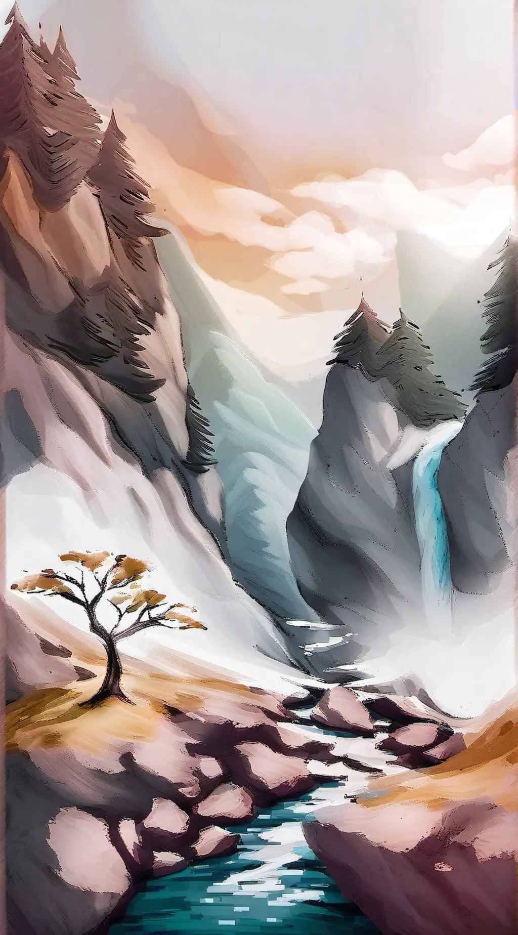 ai character: 2006 cave background