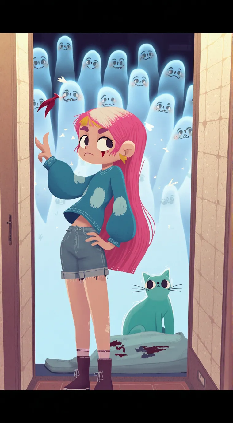 ai character: Mitzy(Horror:3) background