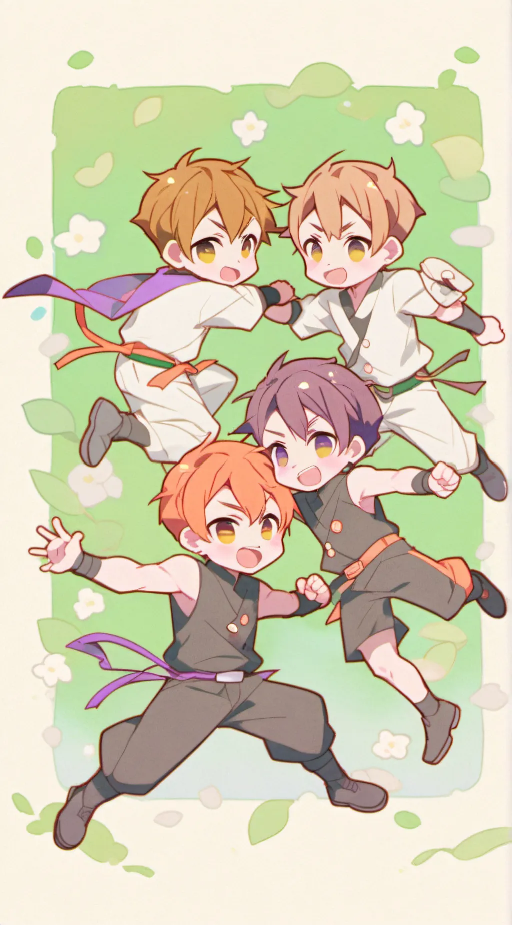 ai character: oren brud durple  background