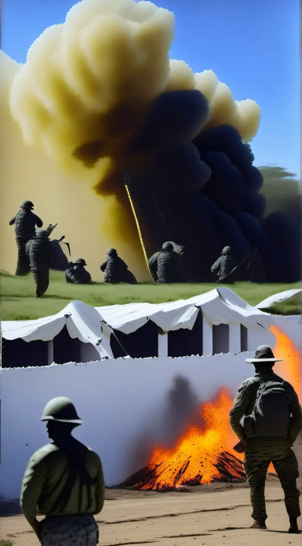 ai character: soldado militar  background