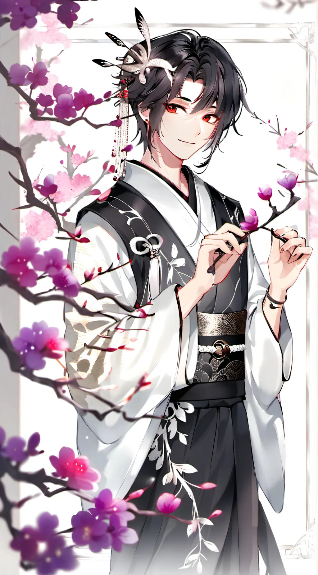 ai character: Shinobu (Boy ver) background