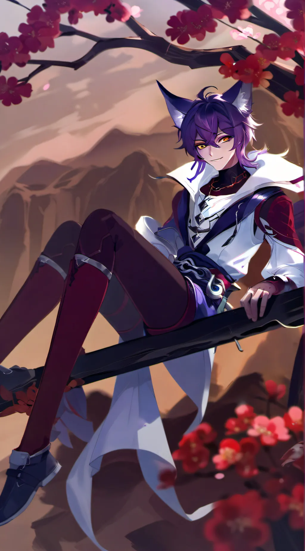 ai character: Cheshire Cat human background