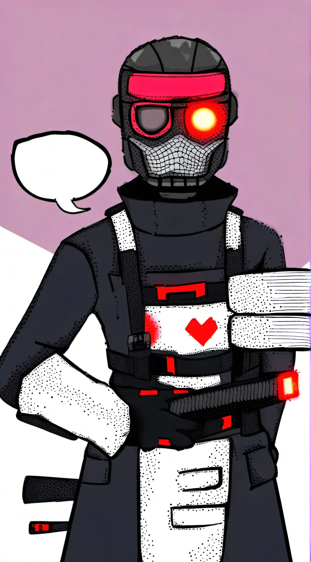 ai character: Hunk lady background