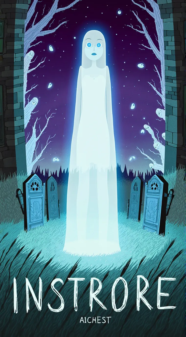 ai character: ghost holly background