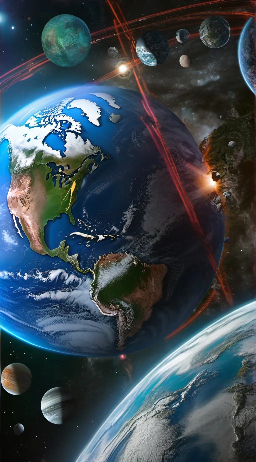 ai character: earth  background