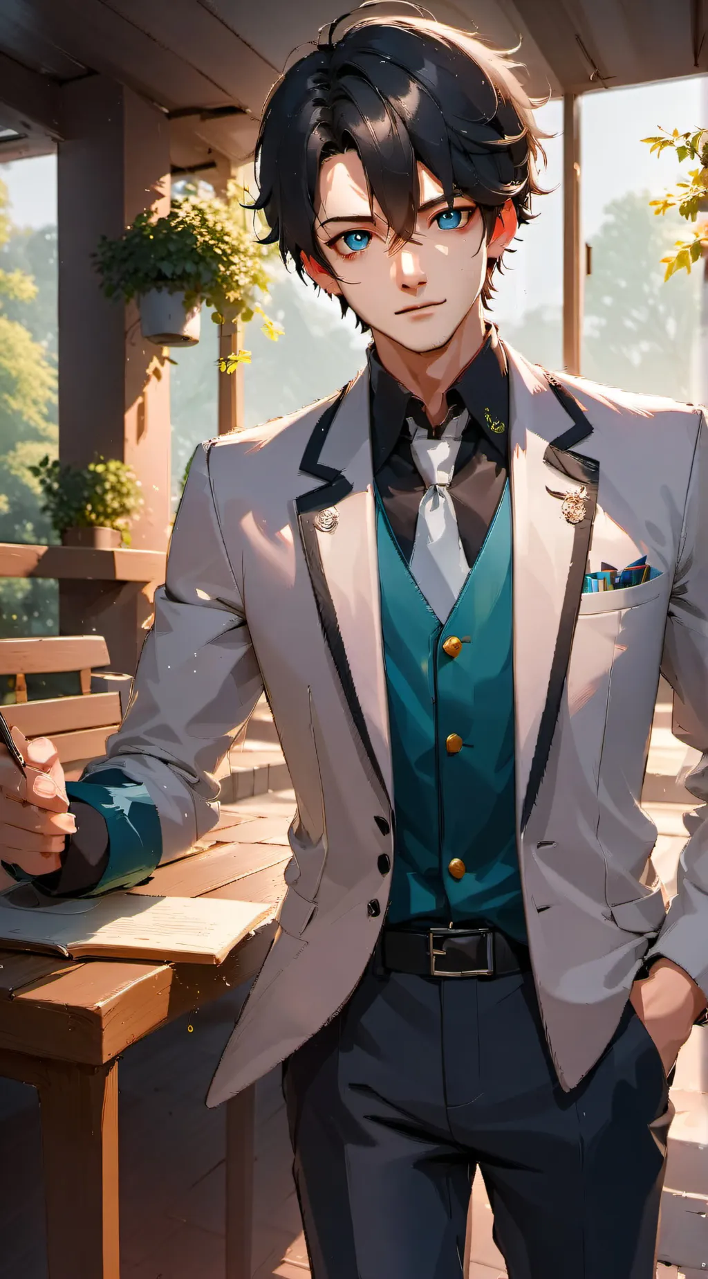 ai character: Xavier  background