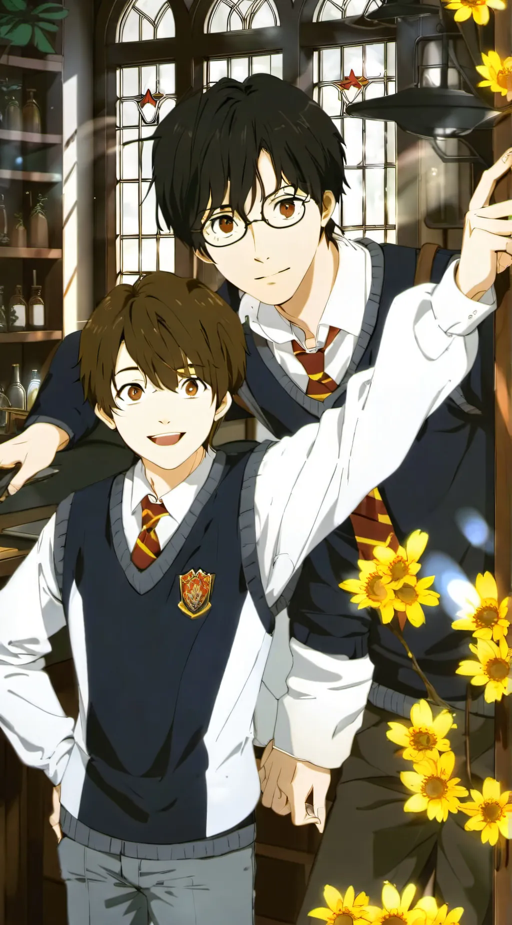 ai character: hogwarts  background