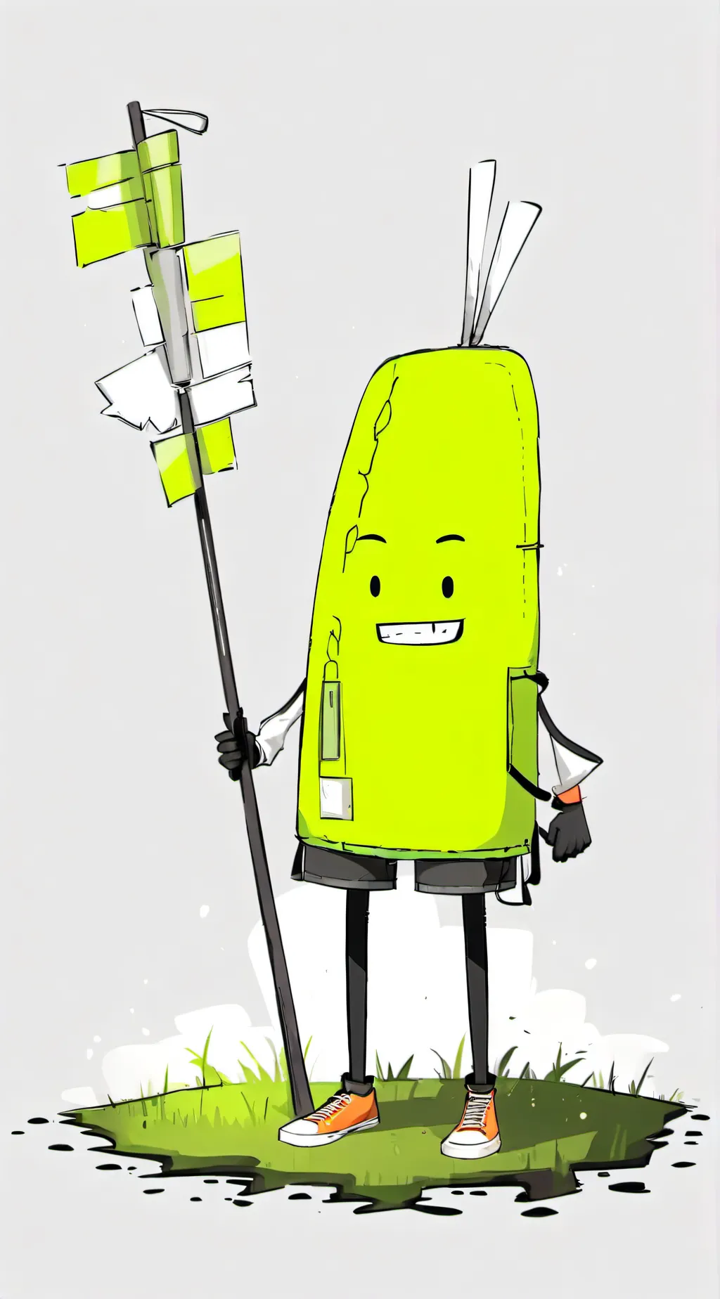 ai character: Bfdi in ur home background