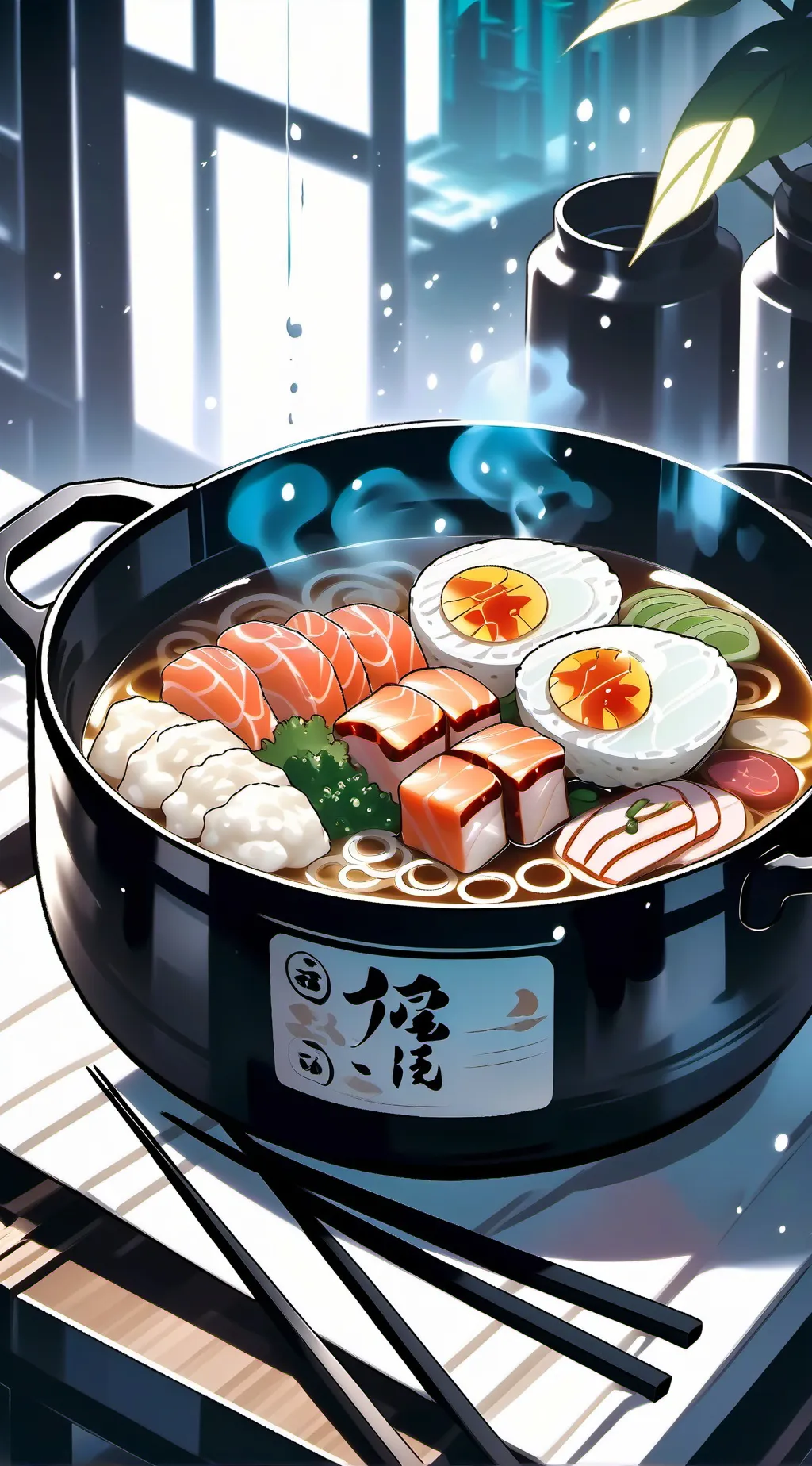 ai character: Hazbin+Demon slaye background