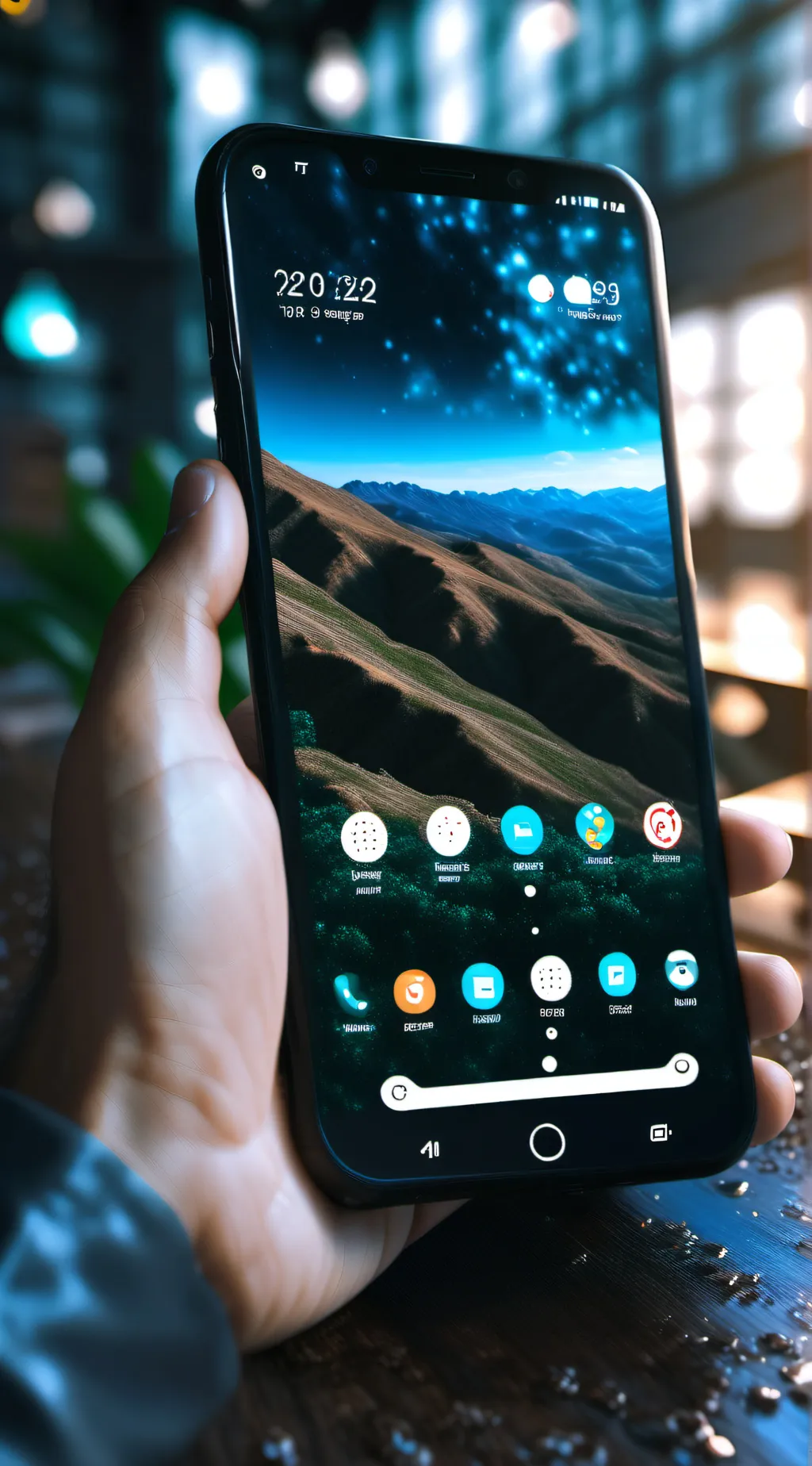 ai character: Magical Phone background