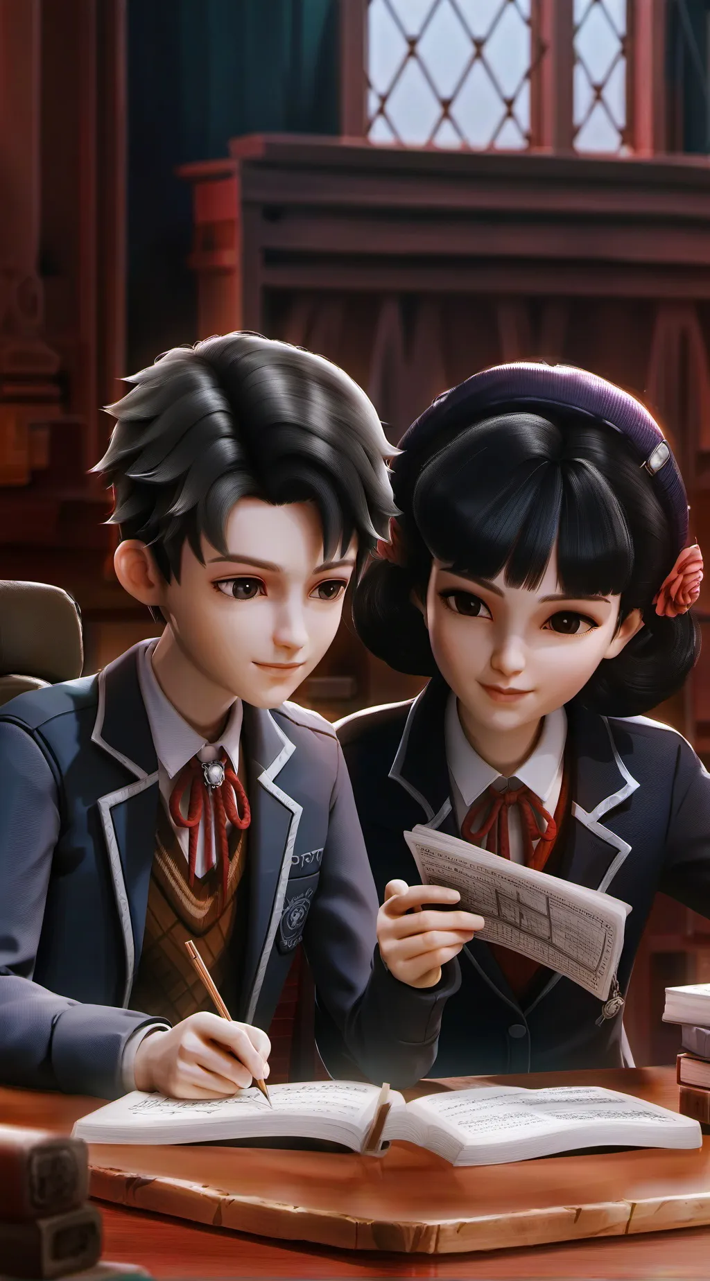 ai character: sprunki school background