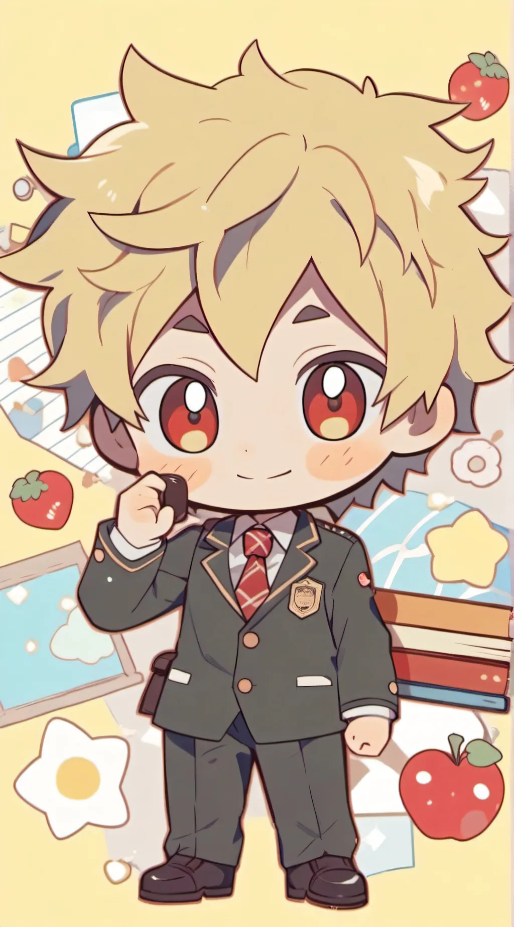 ai character: Mha Christmas  background