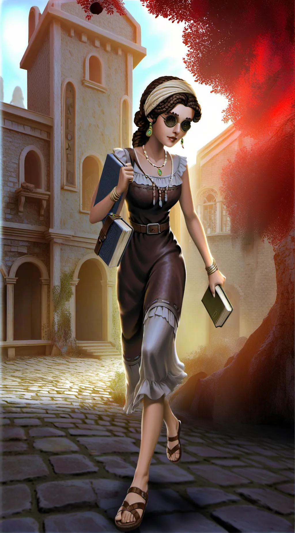 ai character: Nora  background