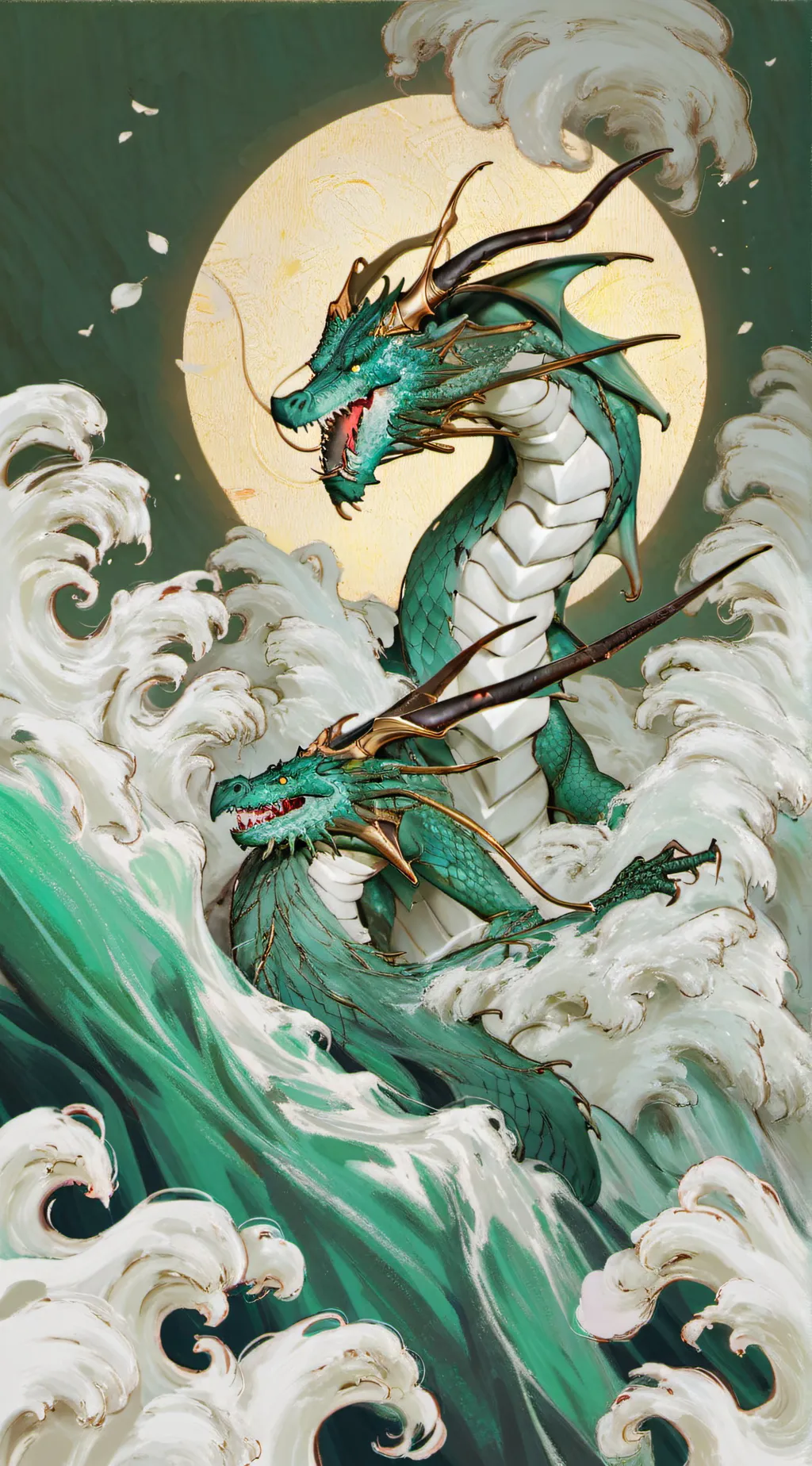 ai character: dragón background