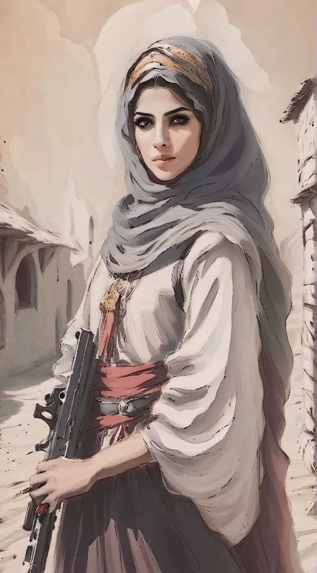 ai character: zara ghufran background