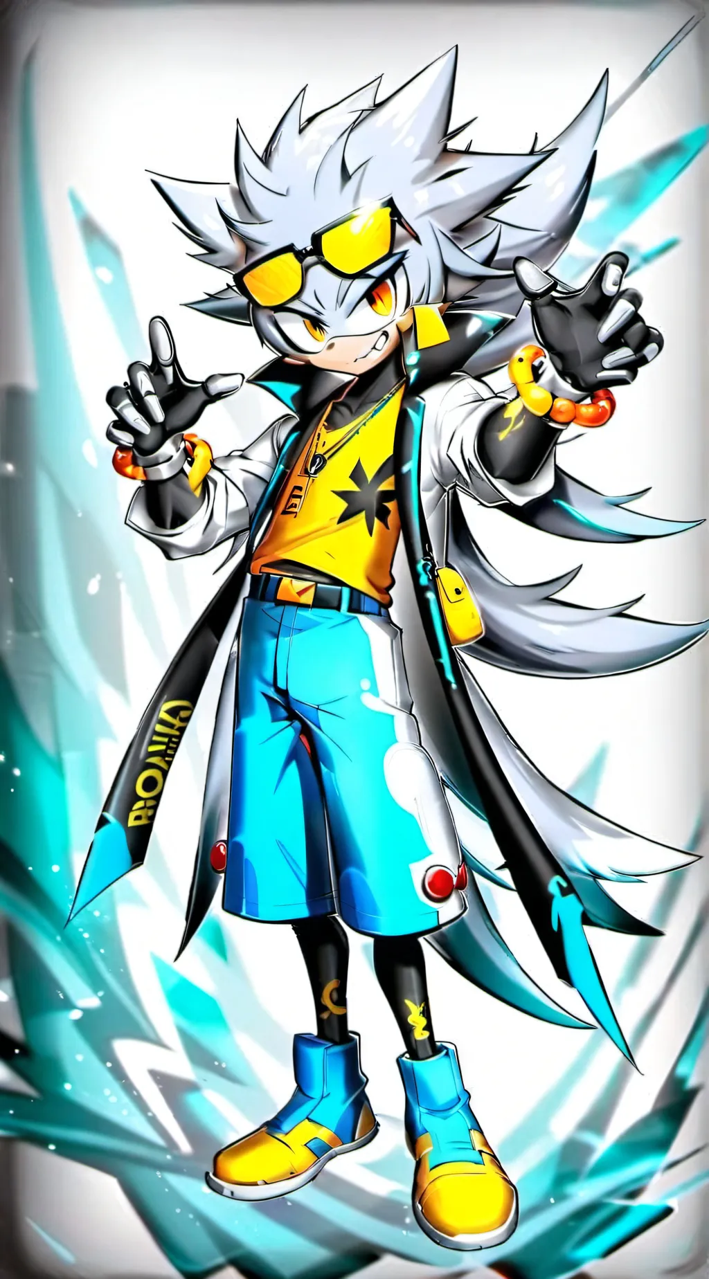 ai character: silver the dripa background