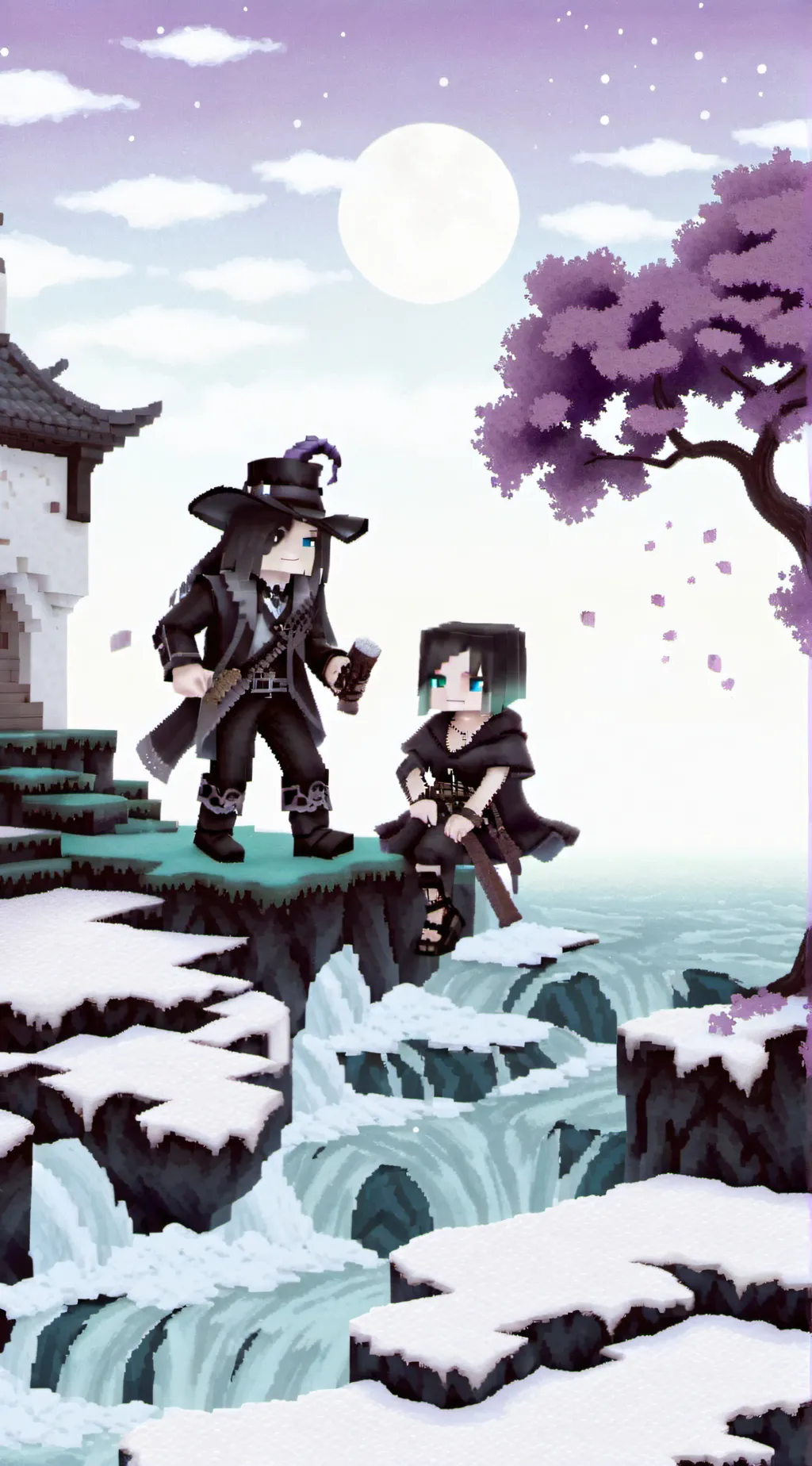 ai character: Minecraft  background