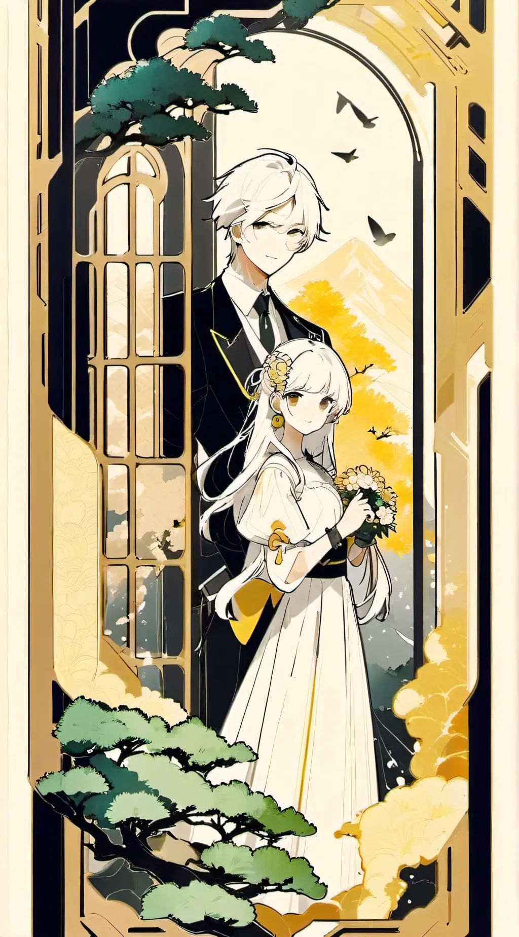 ai character: Lily and Lami background