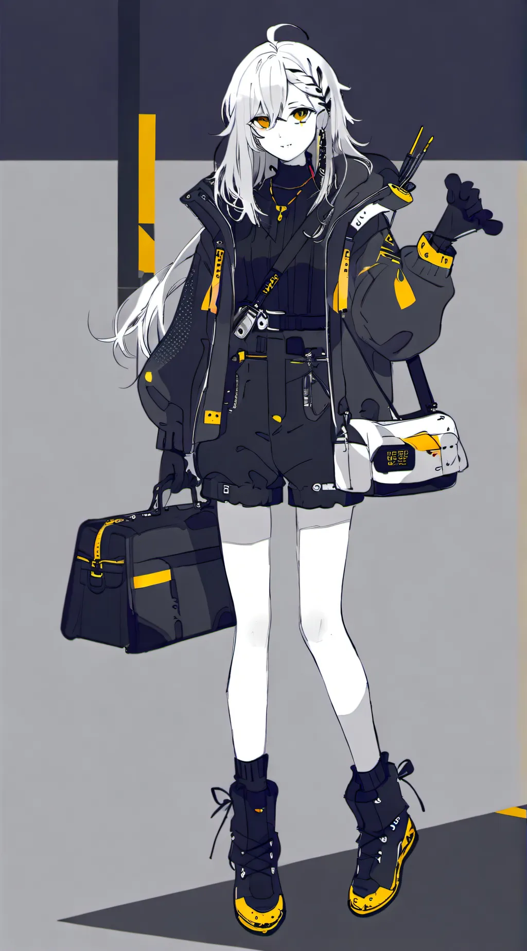 ai character: Gamer girl  background