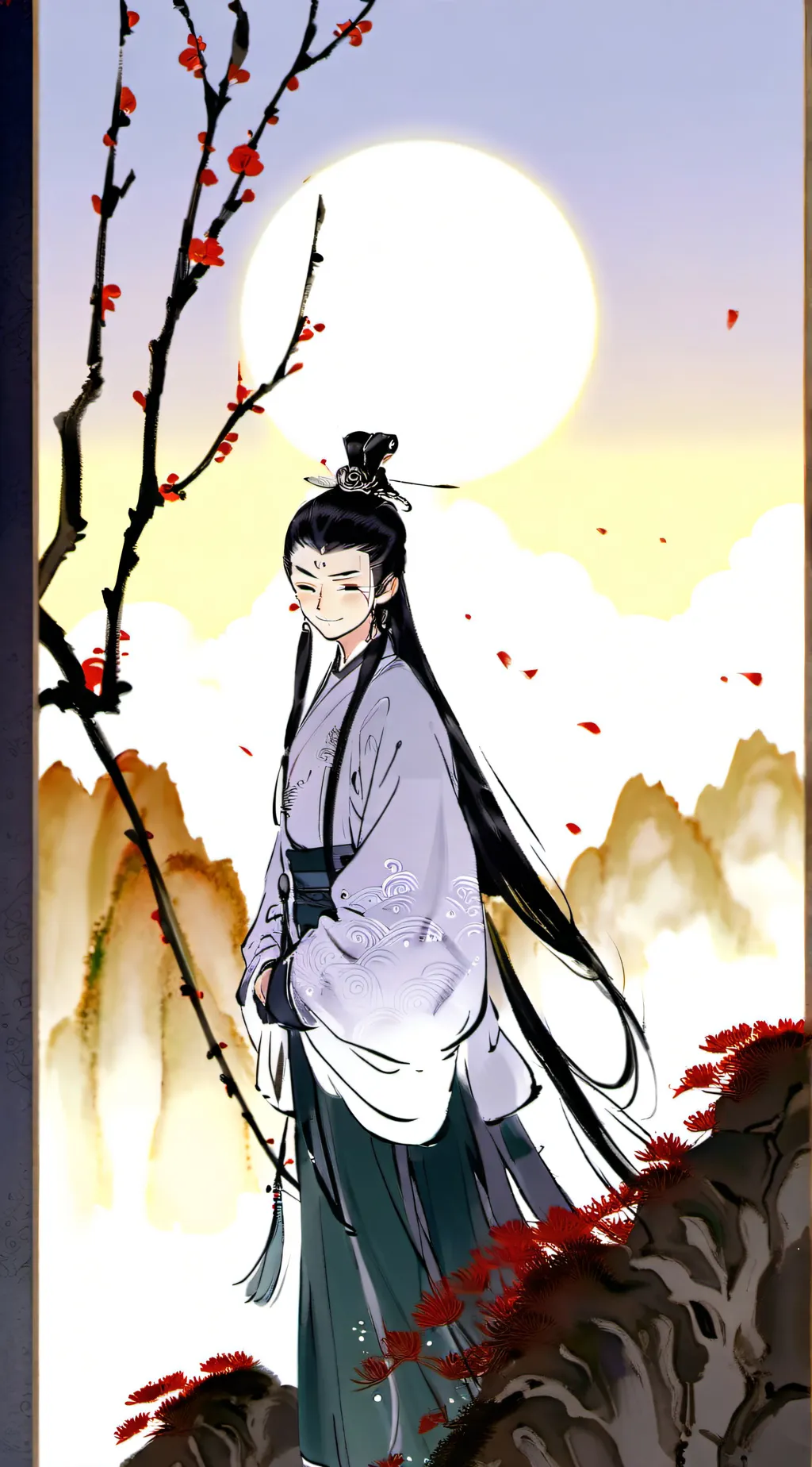 ai character: bored background