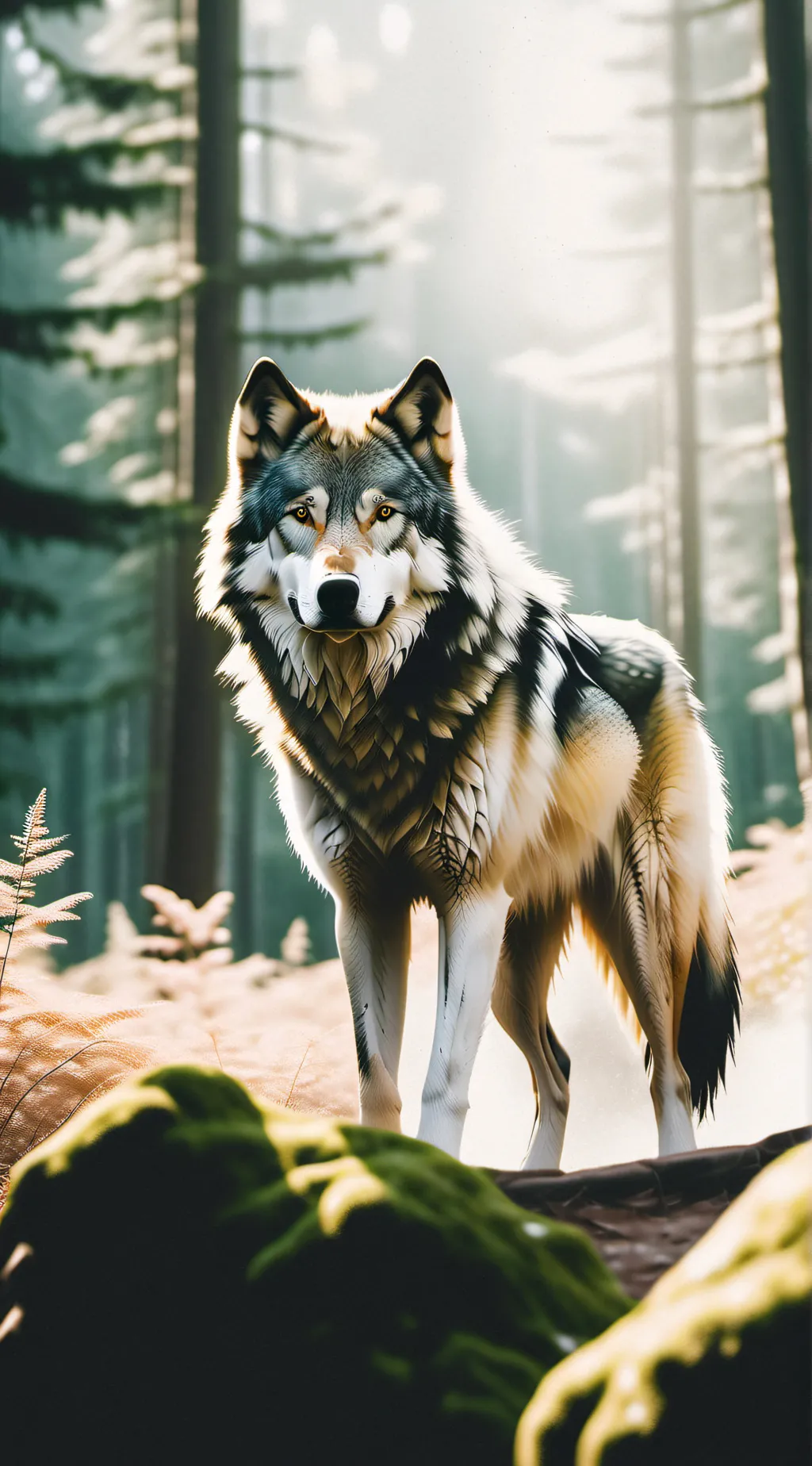 ai character: Cream background