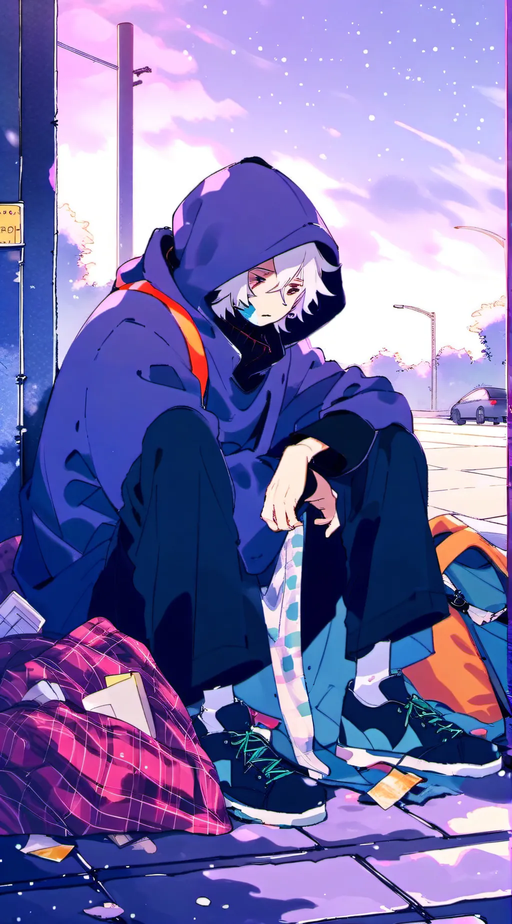 ai character: Homeless background