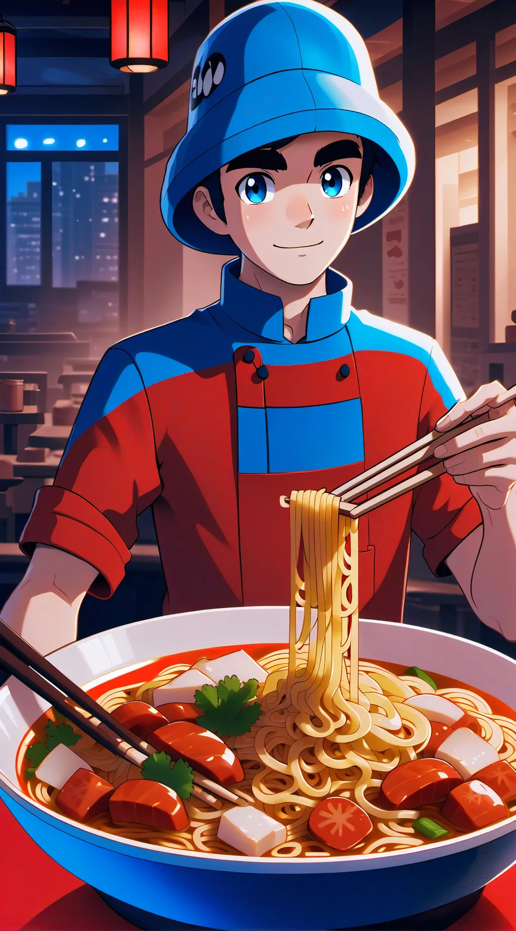 ai character: Noodles background