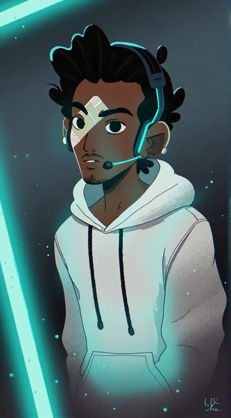 ai character: DAVID  background