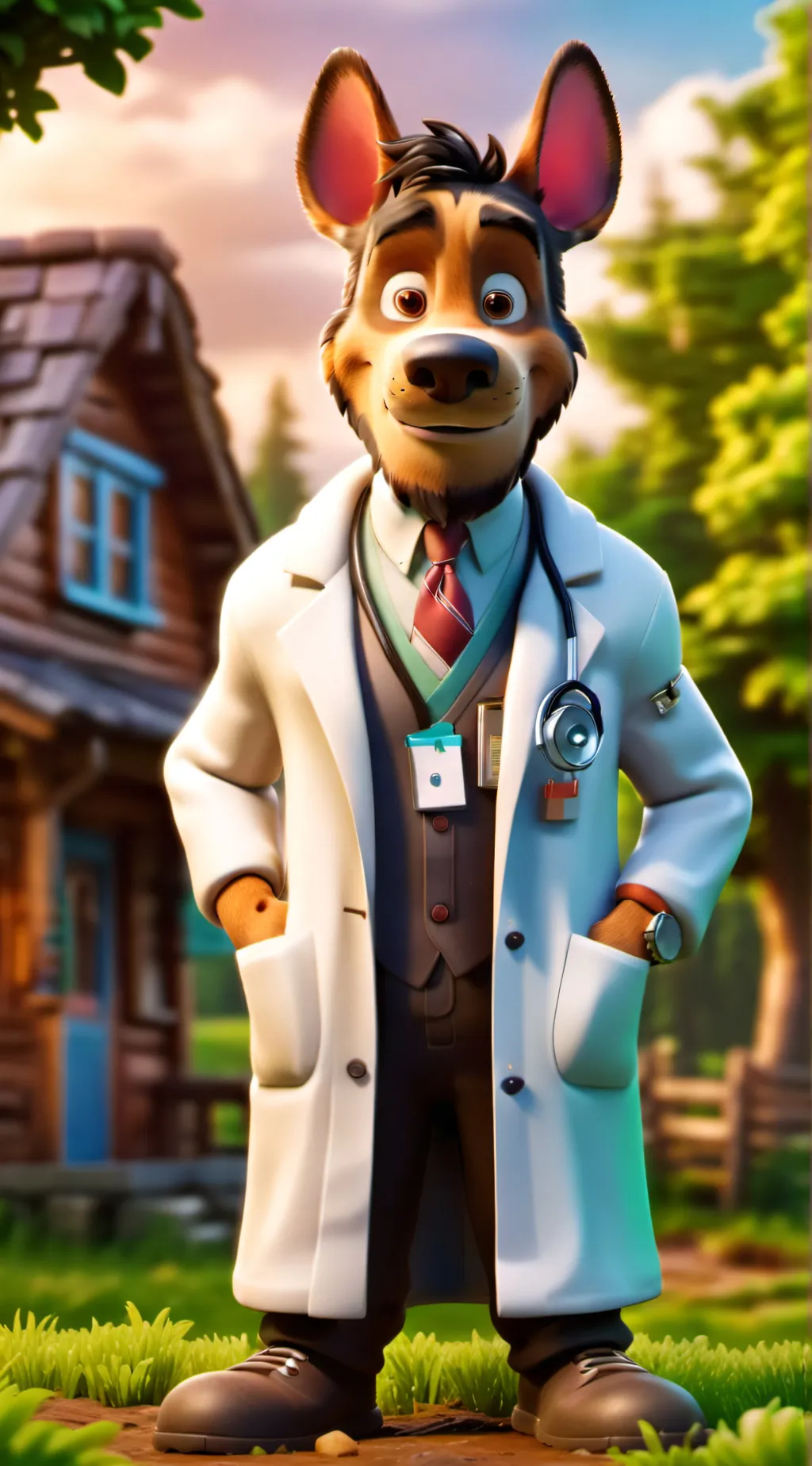 ai character: D.scooby-doo background