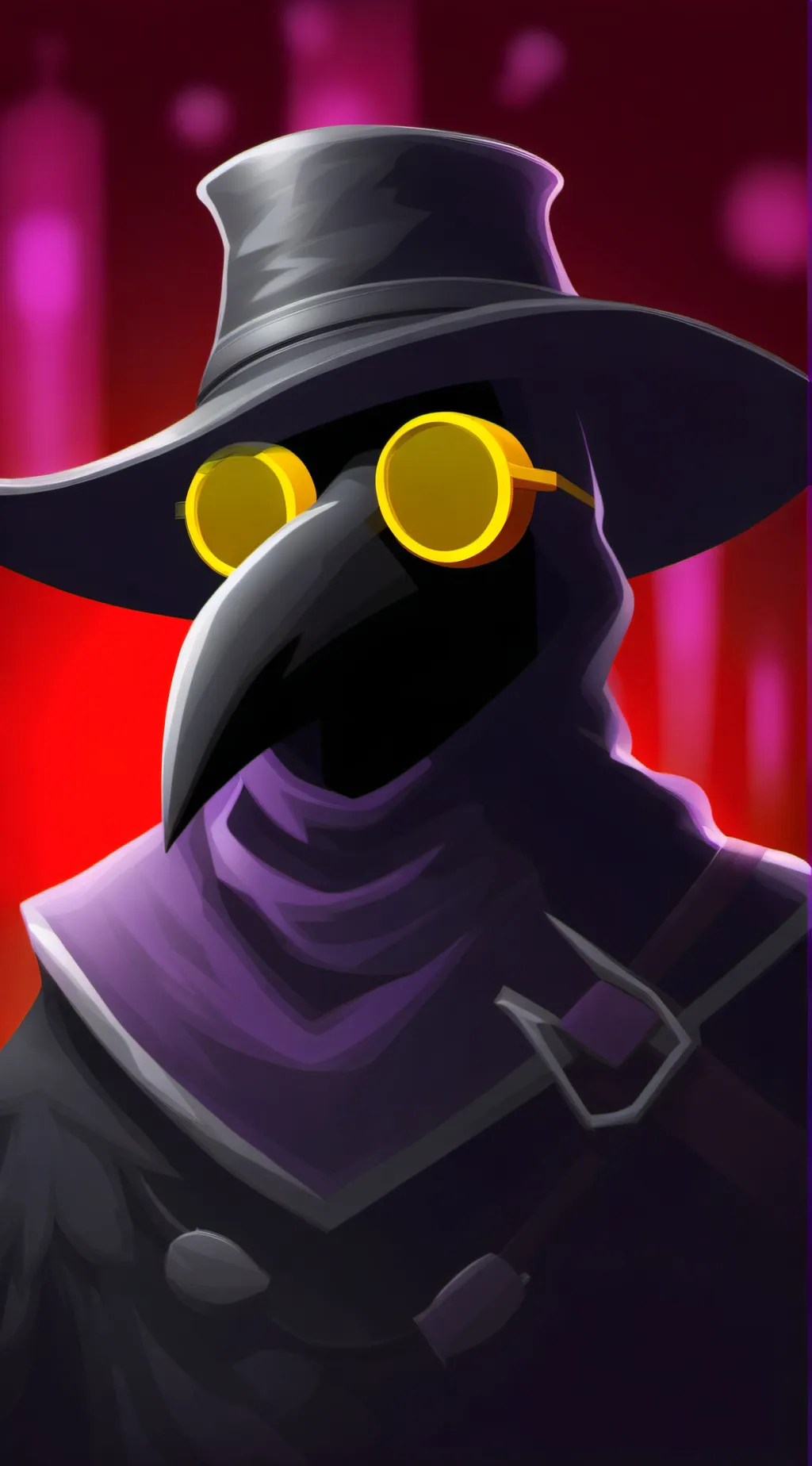 ai character: HEX background