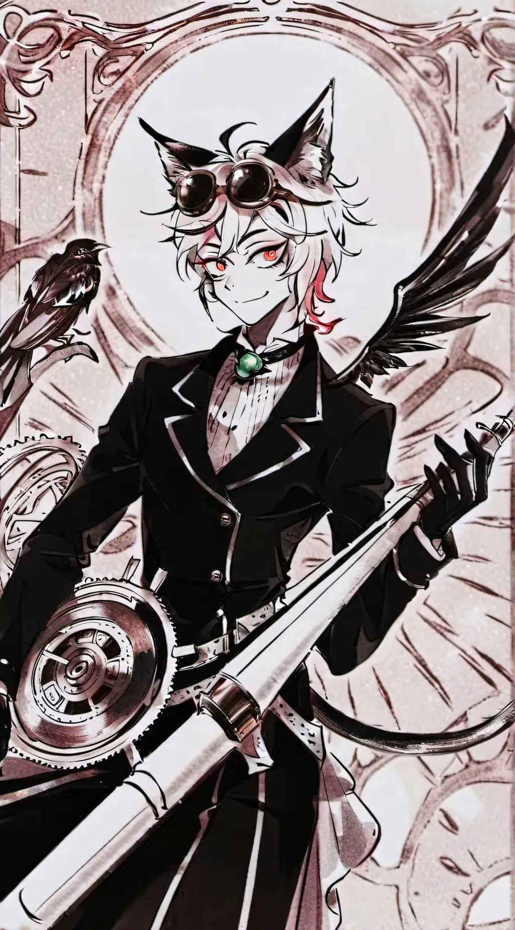 ai character: LUCIFER LOST IT?!? background