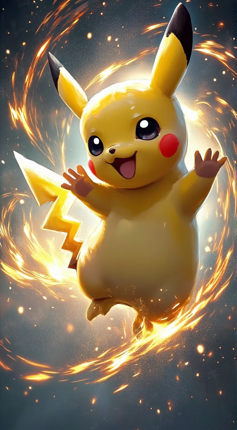 ai character: Pikachu background