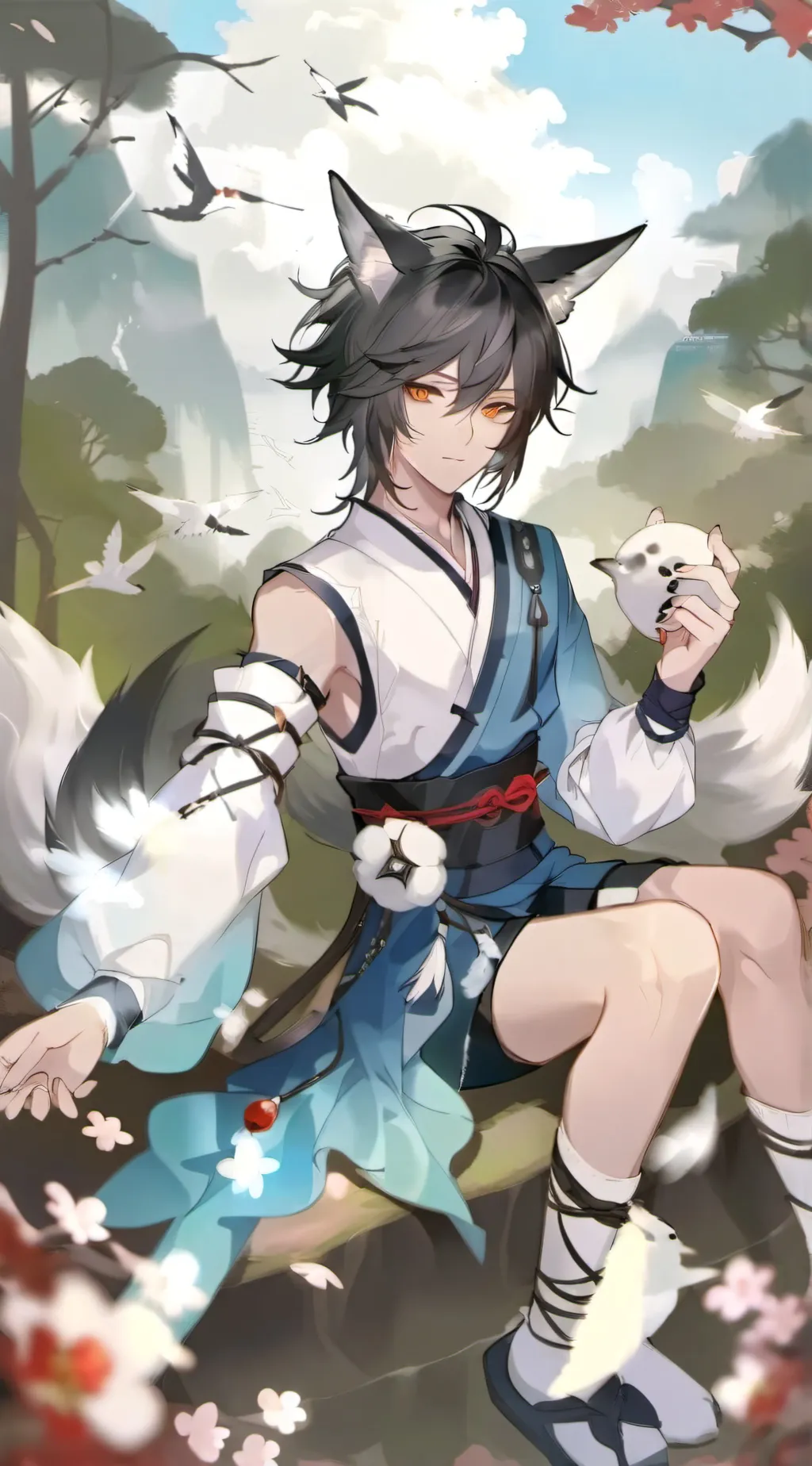 ai character: kaito  background