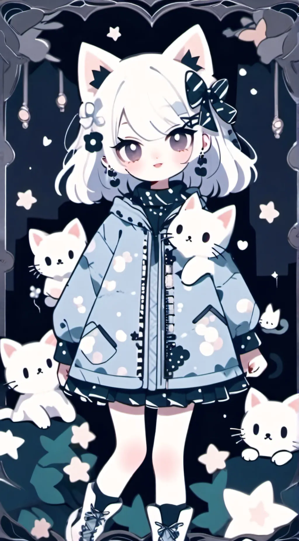ai character: ☆moon kitty☆ background