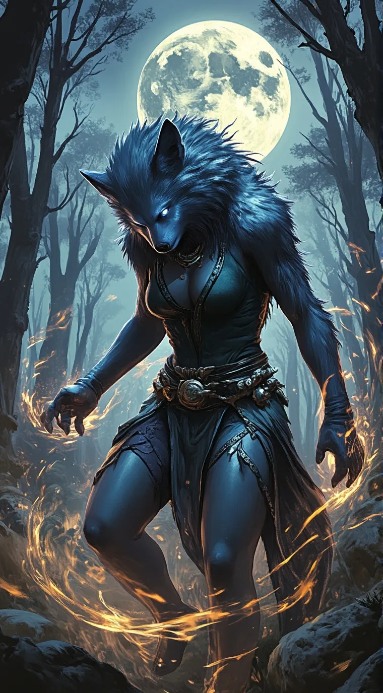 ai character: Luna background