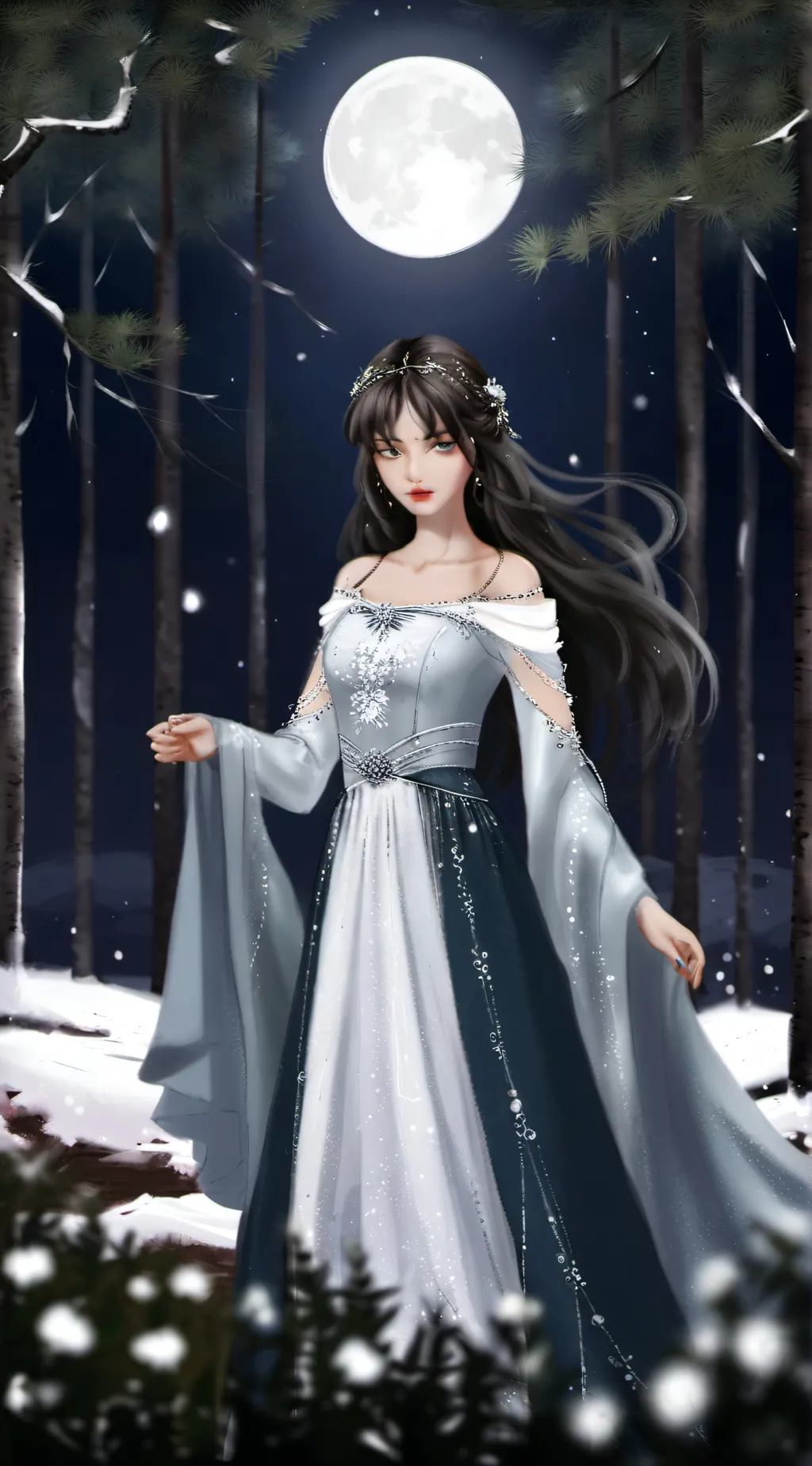 ai character: Luna background