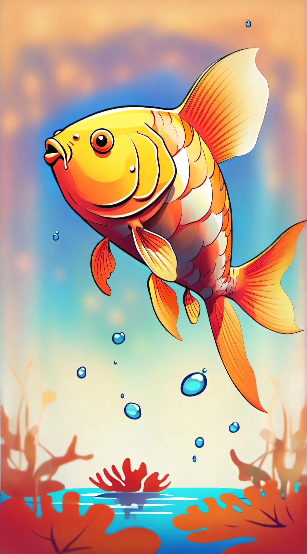 ai character: fishy background