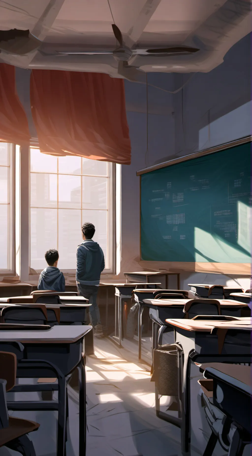 ai character: all boys school background