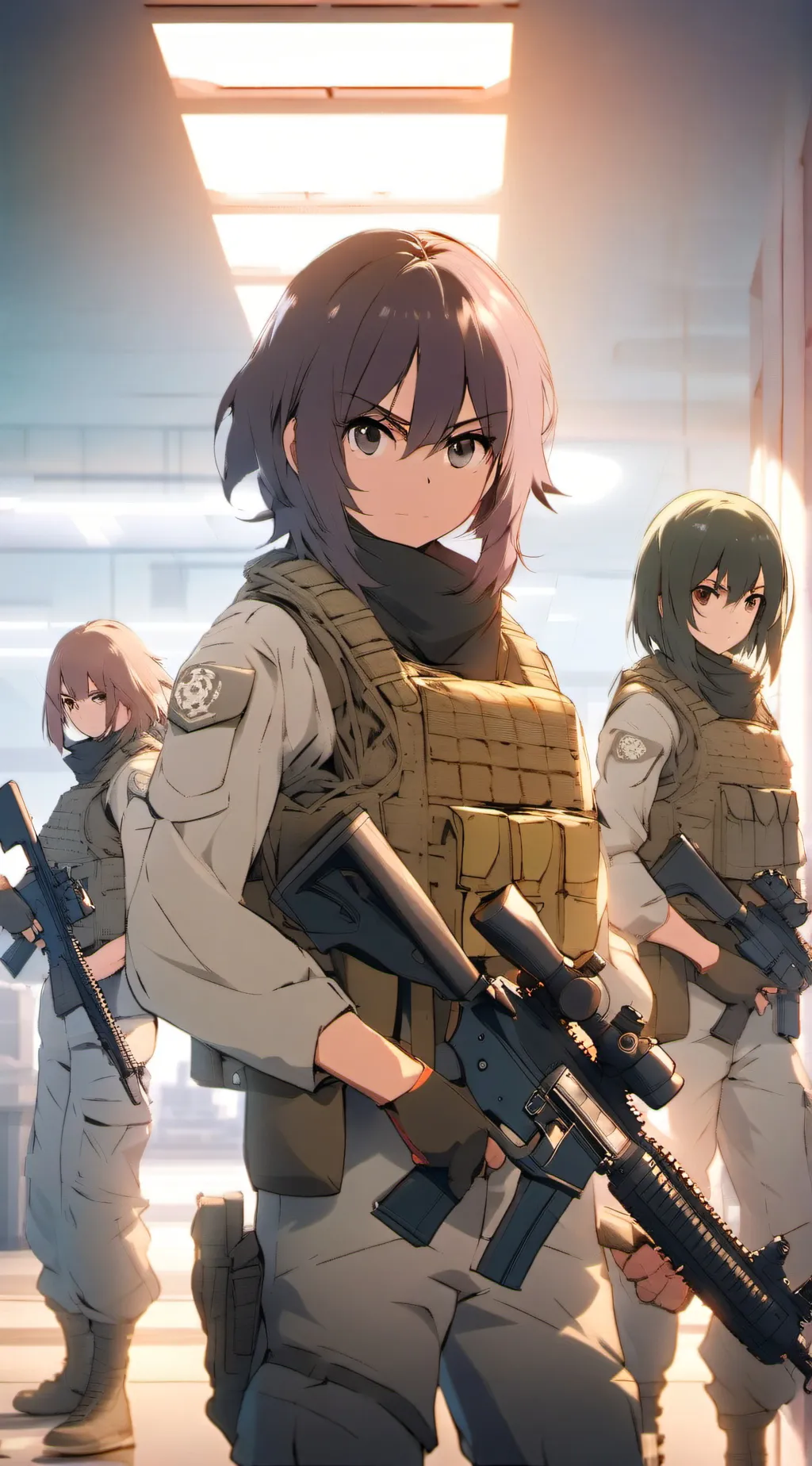 ai character: all girls world background