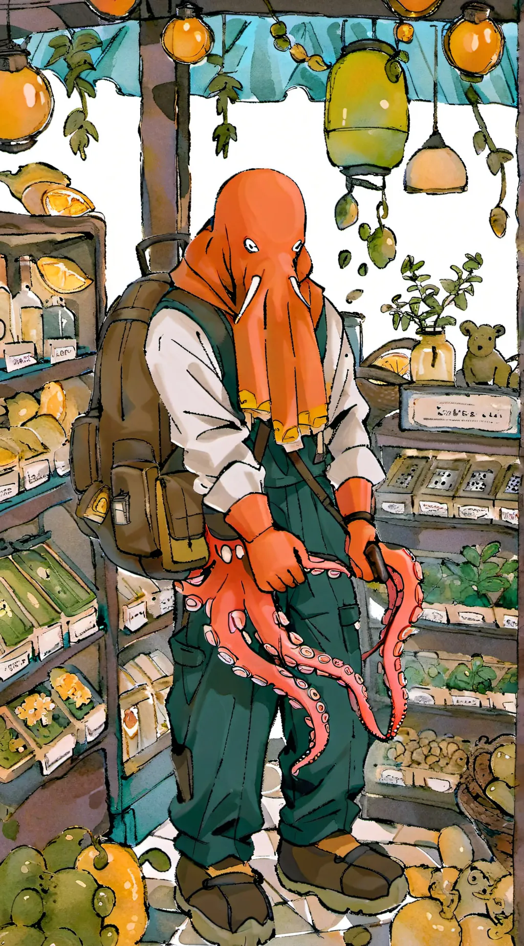 ai character: Jeff's shop background