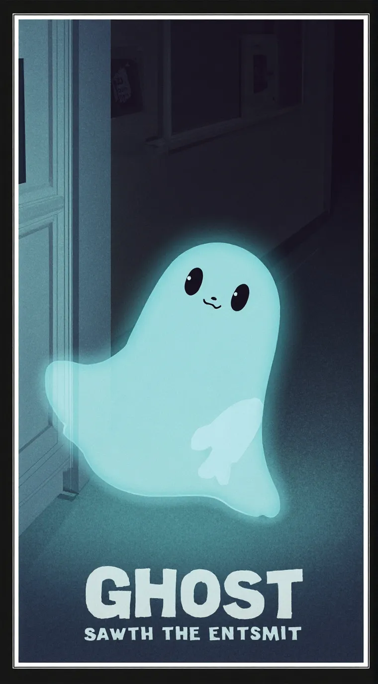 ai character: Lil ghost  background