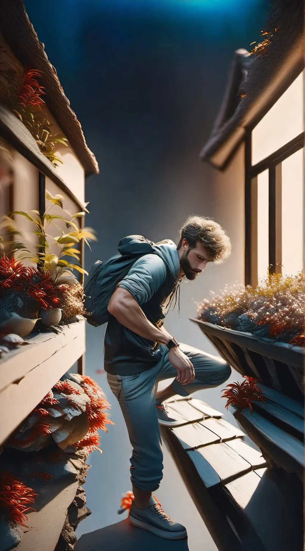 ai character: Ryan  background