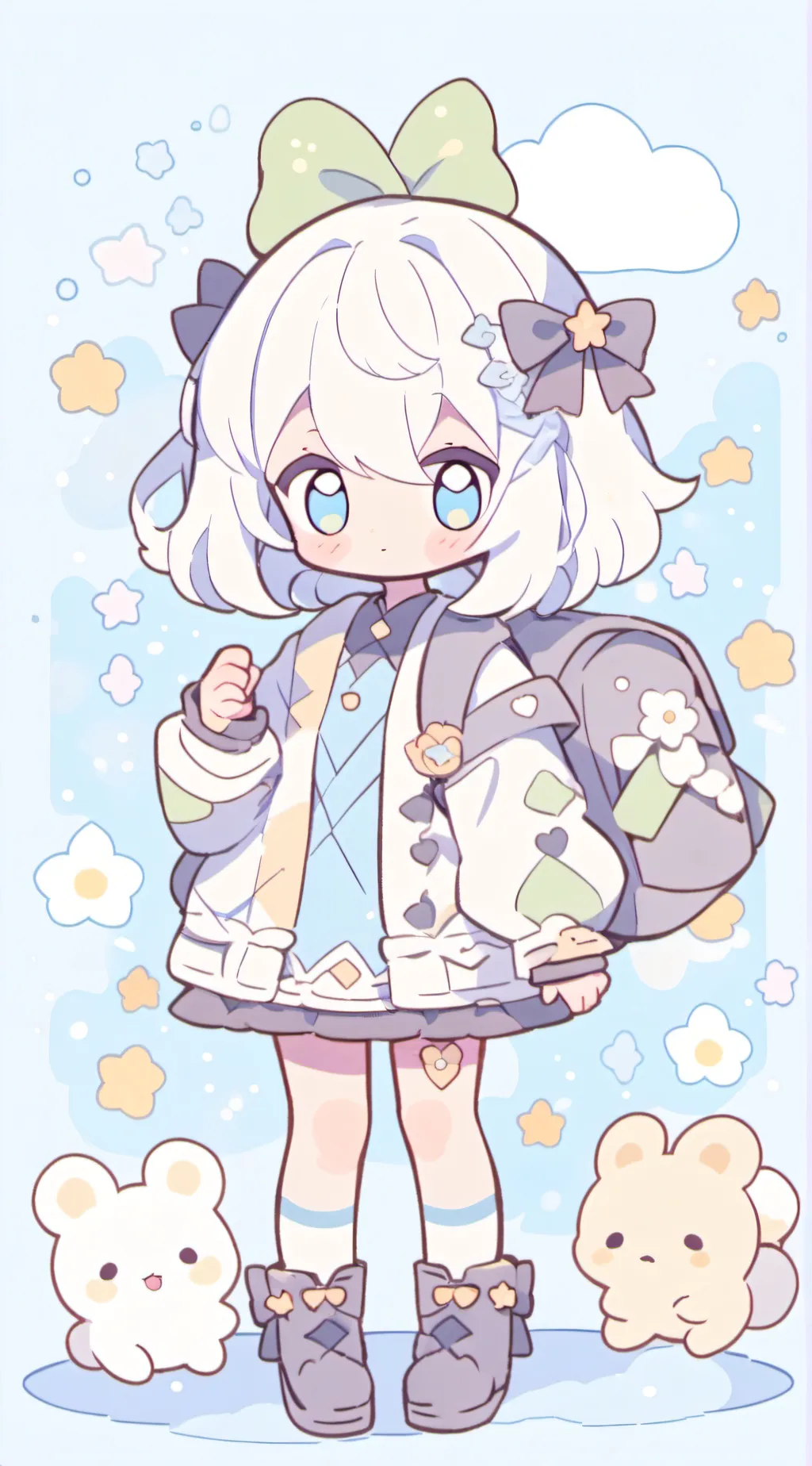 ai character: mha cuddling  background