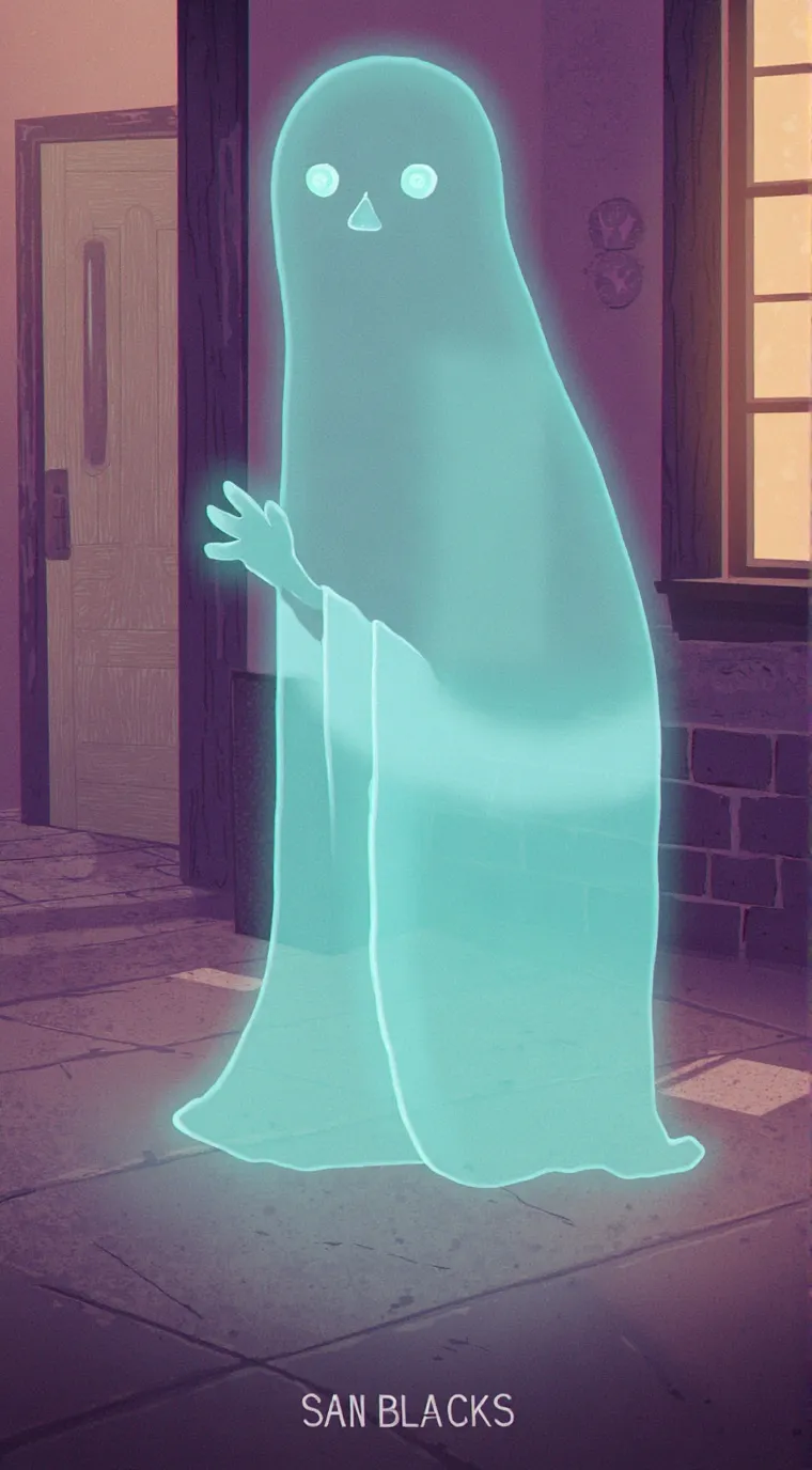 ai character:  ghost background