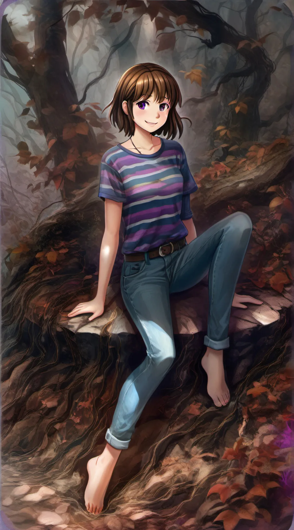 ai character: Frisk background