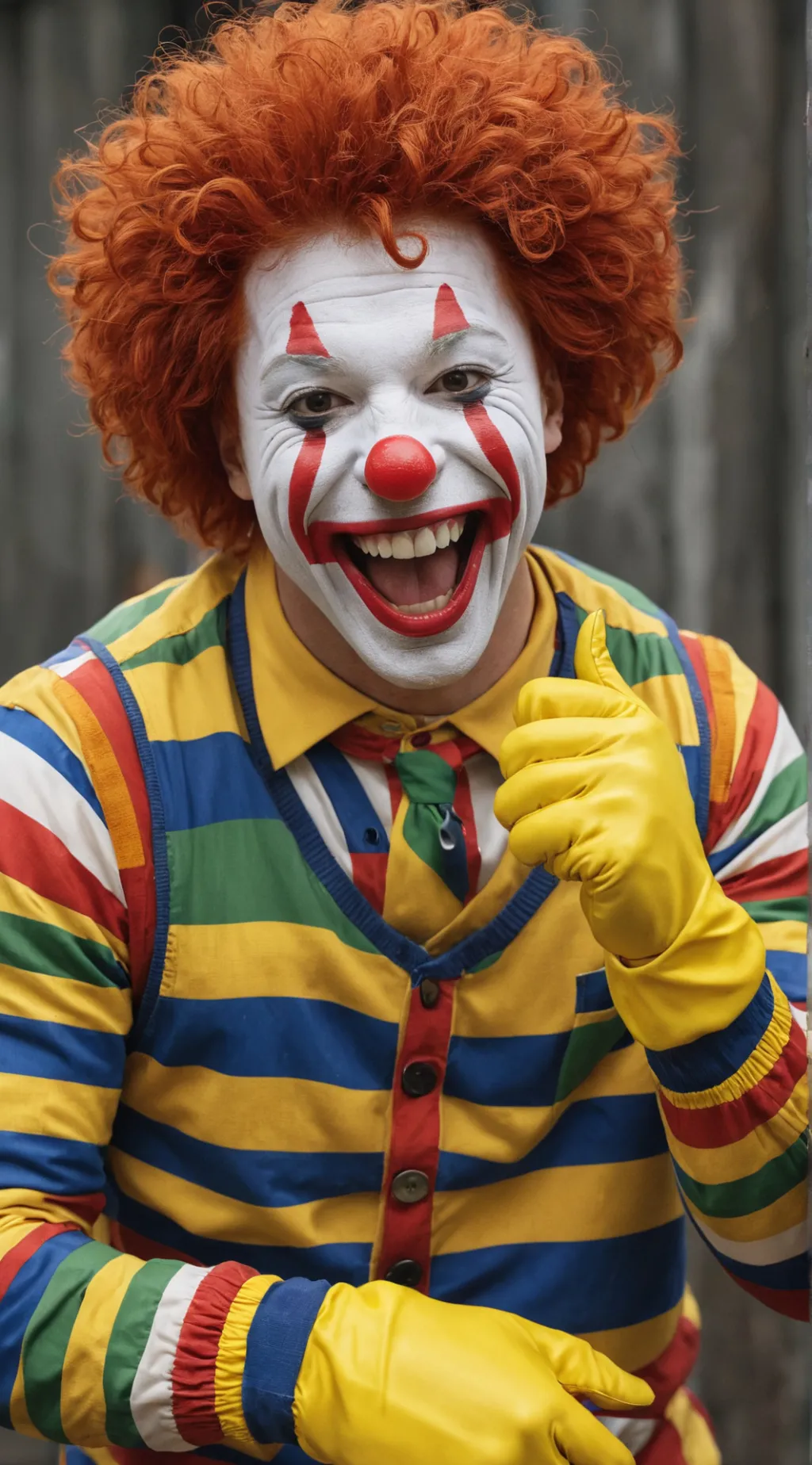 ai character: Ronald mc Donald background